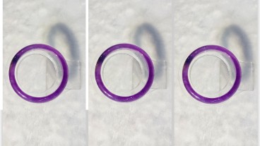 老坑翡翠紫罗兰平安手镯