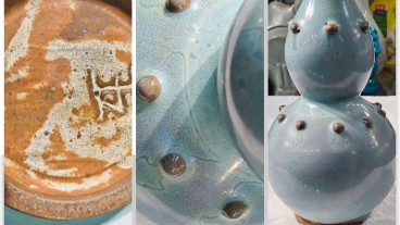 钧瓷月兰鼓丁葫芦瓶