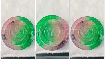 老坑种翡翠好运三连环A货